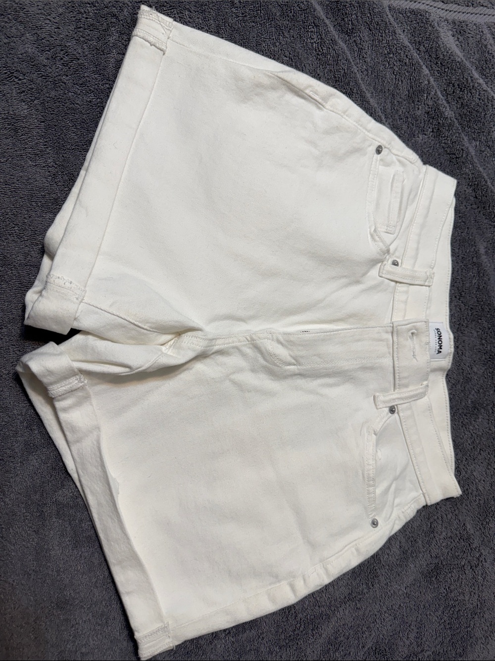 Sonoma White Denim Jean Shorts